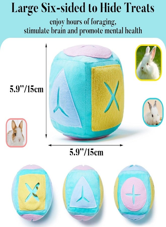 Jevnd Large Rabbit Foraging Toy with Bell, Washable Puzzle Feed Game Rabbit Toy for Bunnies Boredom, Snuffle Ball Treat Dispenser Exercise Bunny Enrichment Toys, Bunny Toys for Indoor Bunnies(Random Color) - Image 3